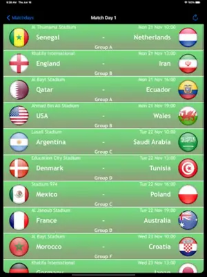 World Football Calendar 2022 android App screenshot 0